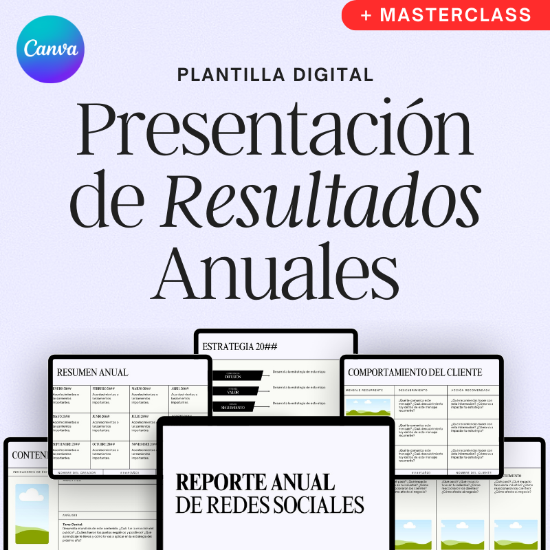 Plantilla: Presentación de Resultados Anuales + Masterclass